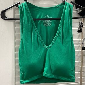 Klassy network crop v neck brami